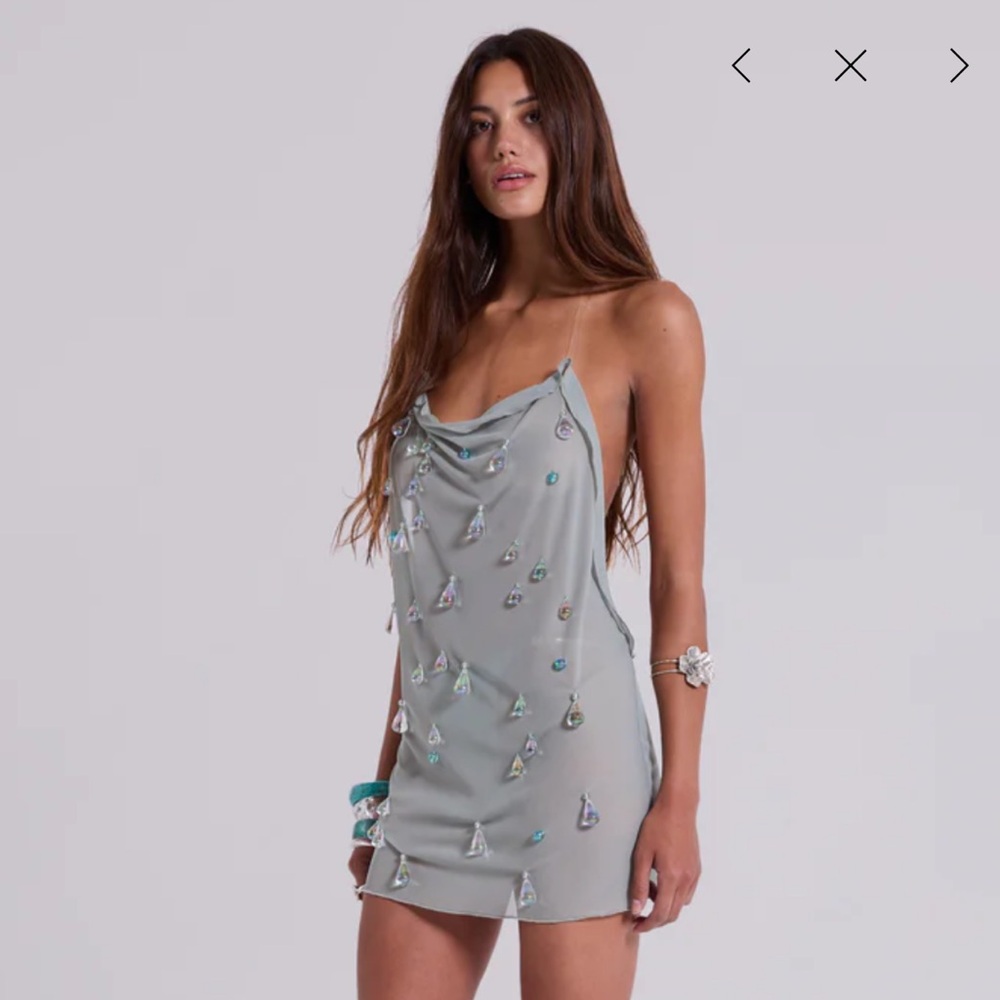 Jaded London Droplet Illusion Mini Dress